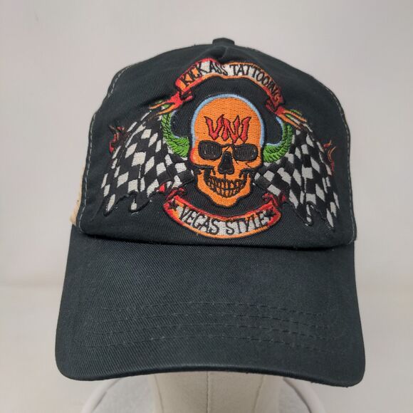 Kick Ass Tattooing Vegas Style Snapback Trucker Hat Multicolor OS Mesh Back - Picture 2 of 7